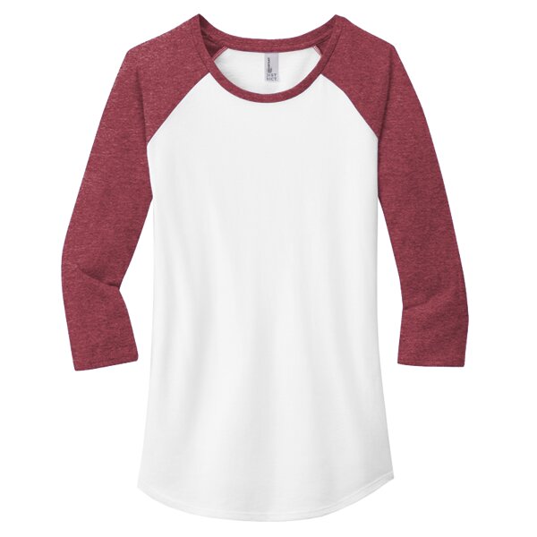 ACSD Women's Fitted Very Important Tee ® 3/4 Sleeve Raglan Thumbnail