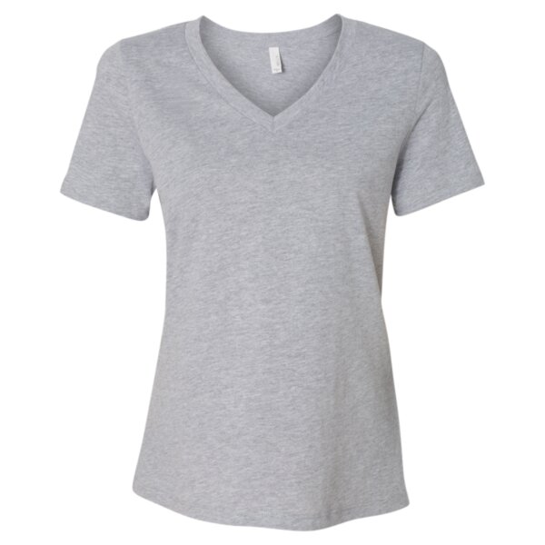Women's Relaxed Heather CVC V-Neck Tee Thumbnail